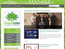 Tablet Screenshot of greenbrierchamber.org